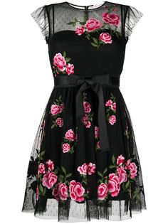 RedValentino платье с вышивкой