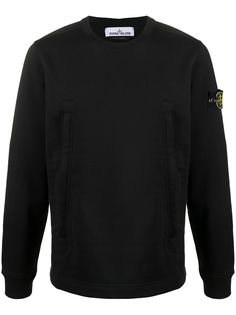 Stone Island logo patch sweatshirt