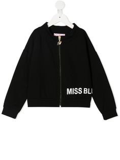 Miss Blumarine girls zip sweatshirt