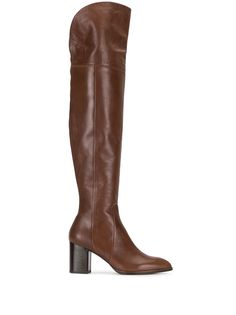 Stuart Weitzman сапоги на контрастном каблуке