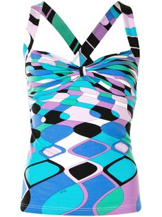 Emilio Pucci Pre-Owned топ с геометричным принтом
