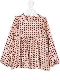 Marie-Chantal Flora polka dot print blouse