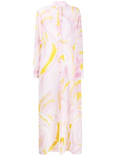 Emilio Pucci длинное платье с принтом