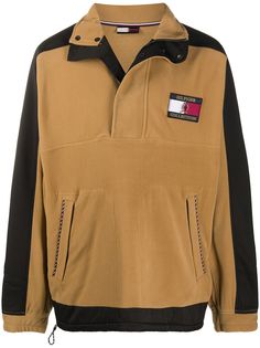 Tommy Hilfiger panelled logo patch sweatshirt