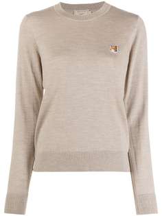 Maison Kitsuné джемпер с нашивкой