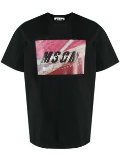 MSGM футболка с принтом