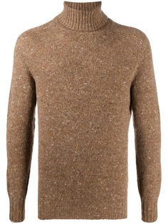 Drumohr speckle knit roll neck jumper