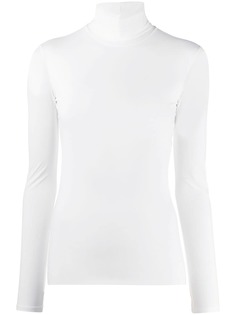 Jil Sander топ с высоким воротником и длинными рукавами
