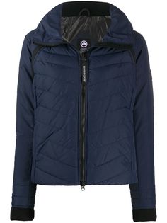 Canada Goose пуховик с логотипом на рукаве