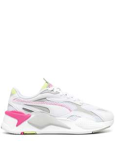 Puma lace up panelled trainers