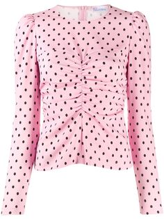 RedValentino топ в горох со сборками