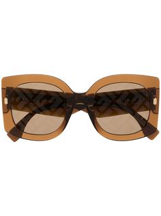 Fendi Eyewear солнцезащитные очки в массивной оправе