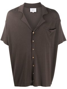 Nanushka рубашка на пуговицах с короткими рукавами