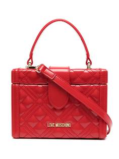 Love Moschino стеганая каркасная сумка