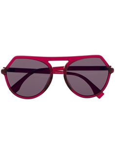 Fendi Eyewear солнцезащитные очки в массивной оправе