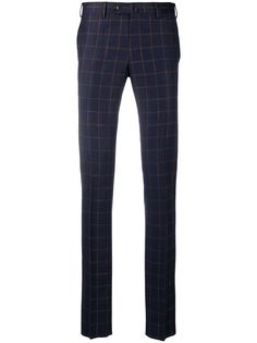 Pt01 клетчатые брюки кроя слим
