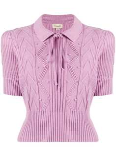 Temperley London рубашка поло в рубчик