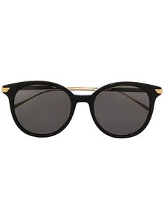 Bottega Veneta Eyewear солнцезащитные очки в круглой оправе