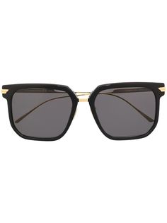 Bottega Veneta Eyewear солнцезащитные очки BV1083SA в квадратной оправе