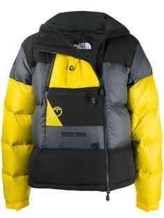 The North Face пуховик в стиле колор-блок