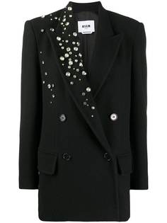 MSGM блейзер с кристаллами