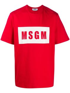 MSGM футболка с логотипом