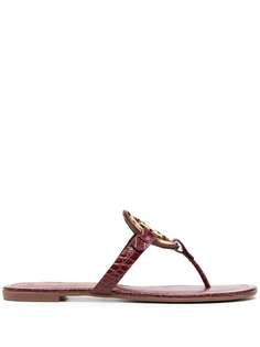 Tory Burch сандалии с металлическим логотипом