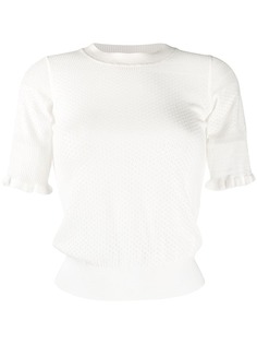 See by Chloé трикотажный топ с короткими рукавами