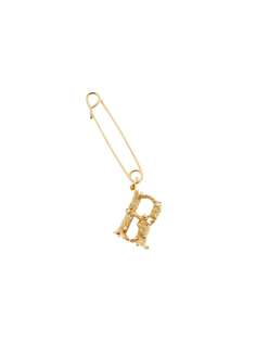 Oscar de la Renta B safety pin brooch