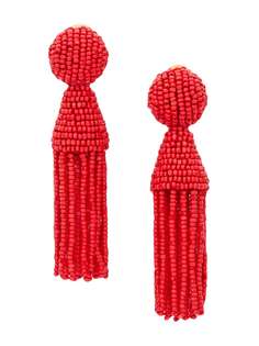 Oscar de la Renta drop tassel earrings