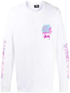 Stussy футболка Rosebud с длинными рукавами