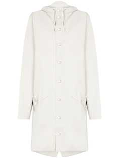 Rains hooded button-up raincoat