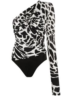 Alexandre Vauthier graphic print single sleeve body