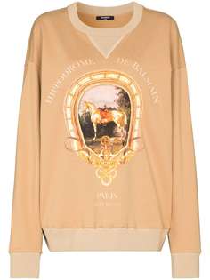 Balmain Hippodrome Heritage cotton sweatshirt