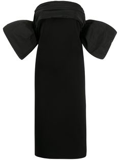 Givenchy платье без бретелей с объемными рукавами