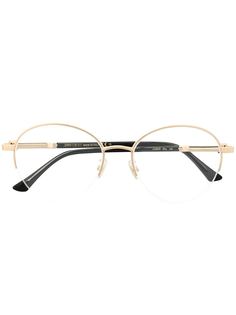 Jimmy Choo Eyewear очки в овальной полуободковой оправе