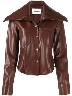 Nanushka brown button shirt