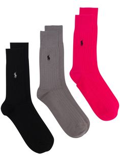 Polo Ralph Lauren multicoloured ribbed logo socks set
