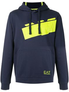 Ea7 Emporio Armani logo detail hoodie