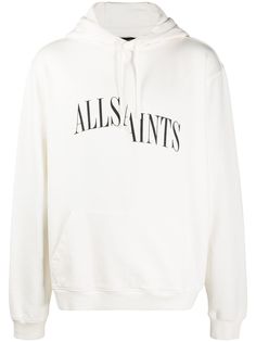 AllSaints Drop Out logo drawstring hoodie