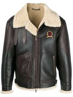 Hilfiger Collection zip-up sheepskin jacket