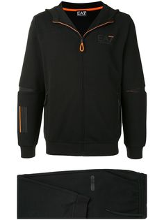 Ea7 Emporio Armani logo tracksuit set