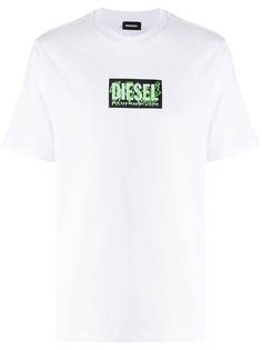 Diesel футболка с нашивкой-логотипом
