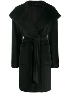 Tagliatore tie-fastening oversized coat