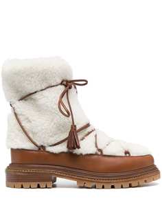 Aquazzura Very Aspen shearling ankle boots