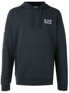 Ea7 Emporio Armani chest logo hoodie