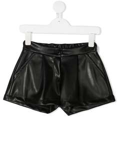 Miss Blumarine embroidered logo shorts