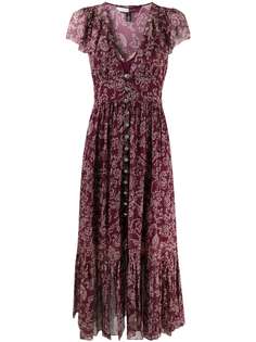 Hilfiger Collection embroidered silk maxi dress