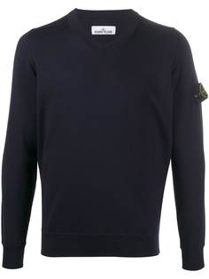 Stone Island V-neck wool jumper