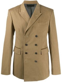 Haider Ackermann fitted double-breasted coat